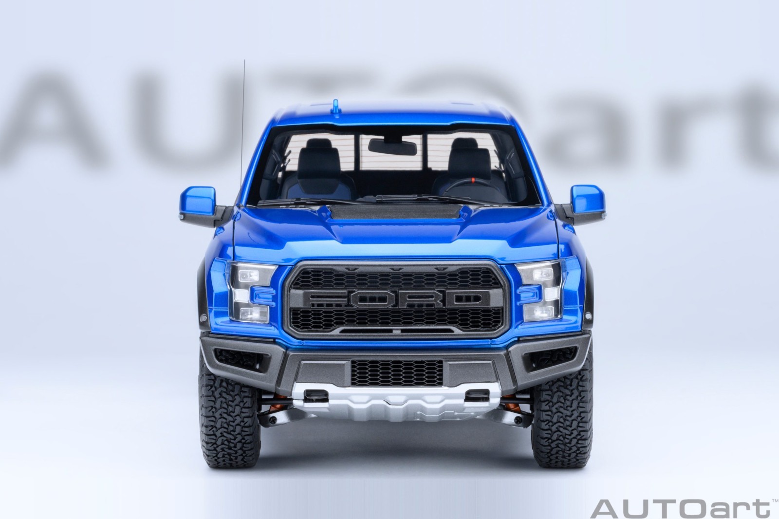 2019 FORD F-150 RAPTOR PICKUP VELOCITY BLUE 1/18 MODEL BY AUTOART 72949