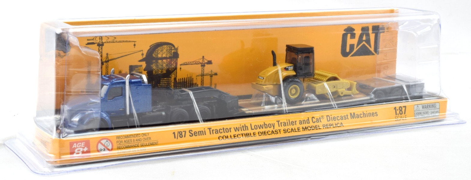 Diecast Masters Kenworth T880 Tractor Trailer & CAT Padfoot Roller 1:87 84424