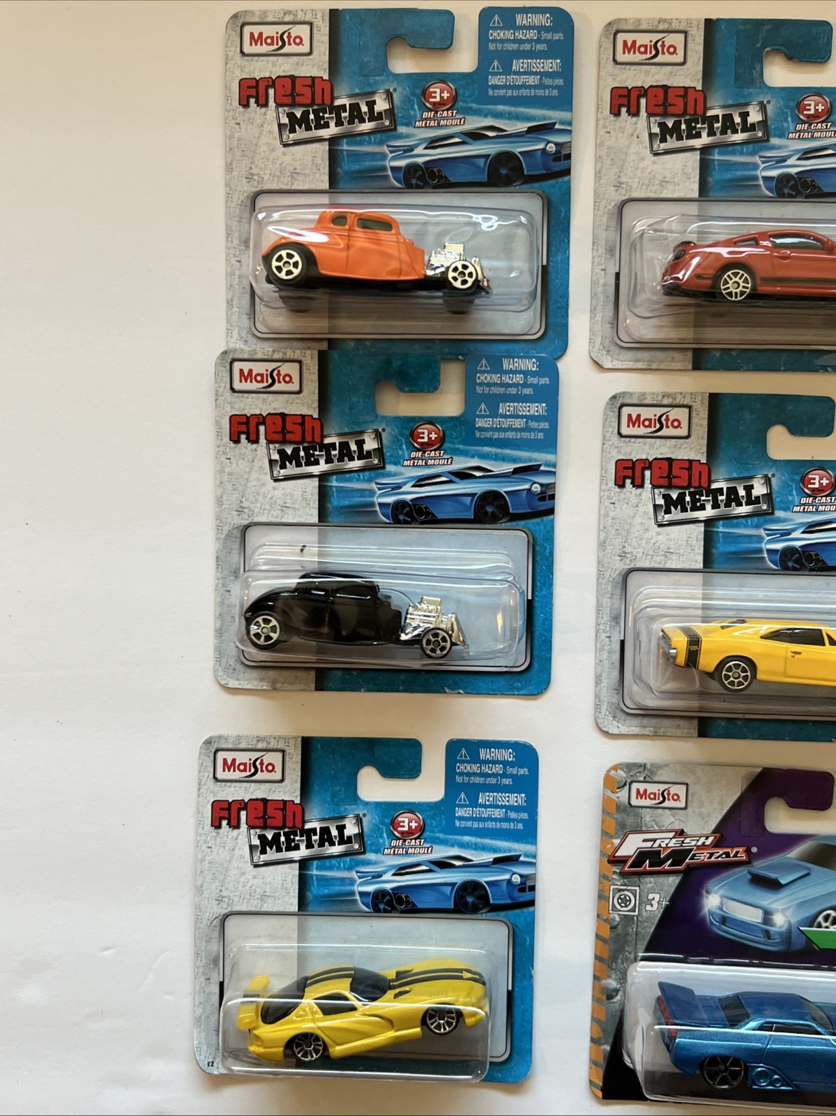 Maisto Fresh Metal Collectible Toy Cars 9-Pack Assortment New 2010-17-18 Models