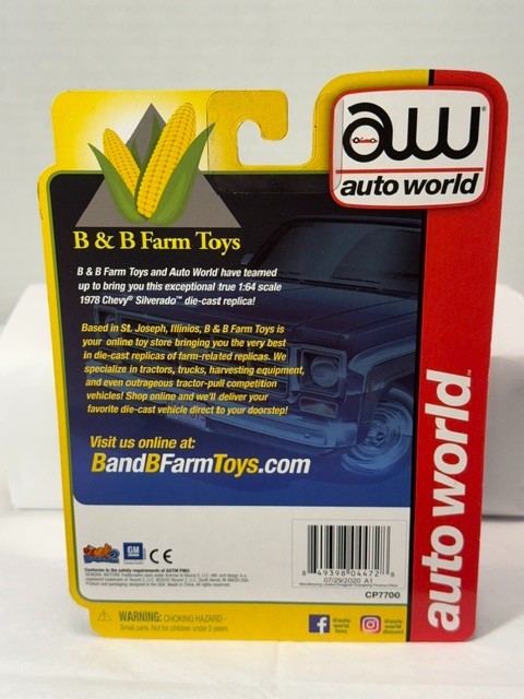 AUTO WORLD – ULTRA RED CHASE – 1983 CHEVY SILVERADO K10 FLEETSIDE – FARM TRUCKS