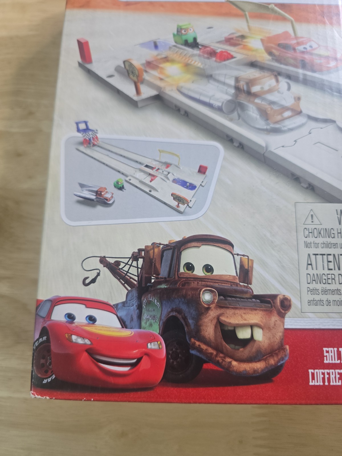 Disney Pixar Cars On The Road Salt Flats Super Speed Playset 2 Cars Sealed