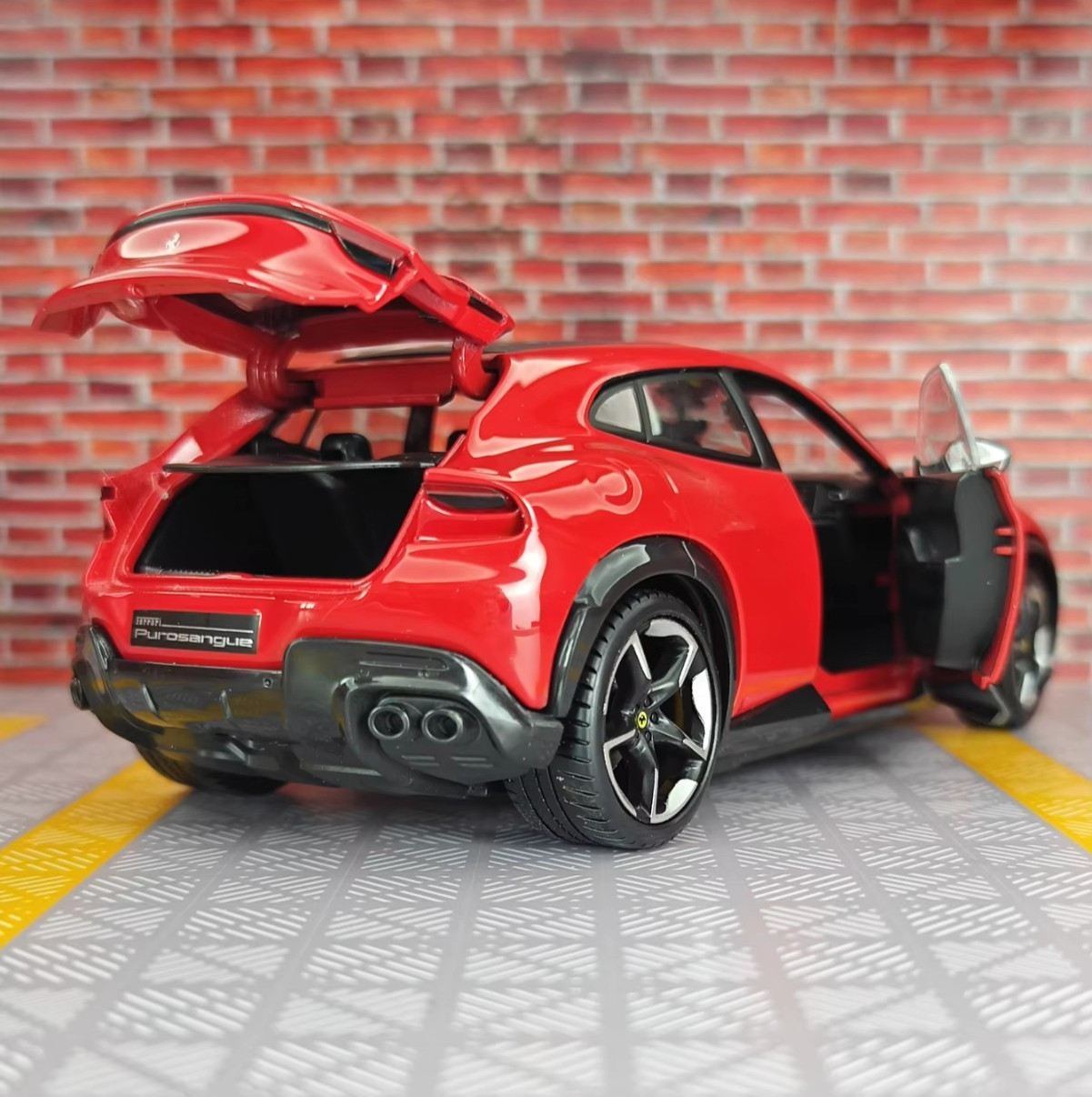 1:24 FERRARI Purosangue Alloy Diecast Racing Car Model Sound/Light Toy Gift NEW