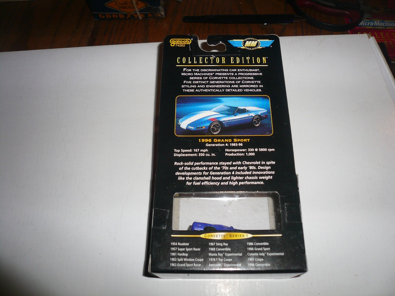 Micro Machines 1996 Corvette Grand Sport – Vintage – Removable Top – Series 1