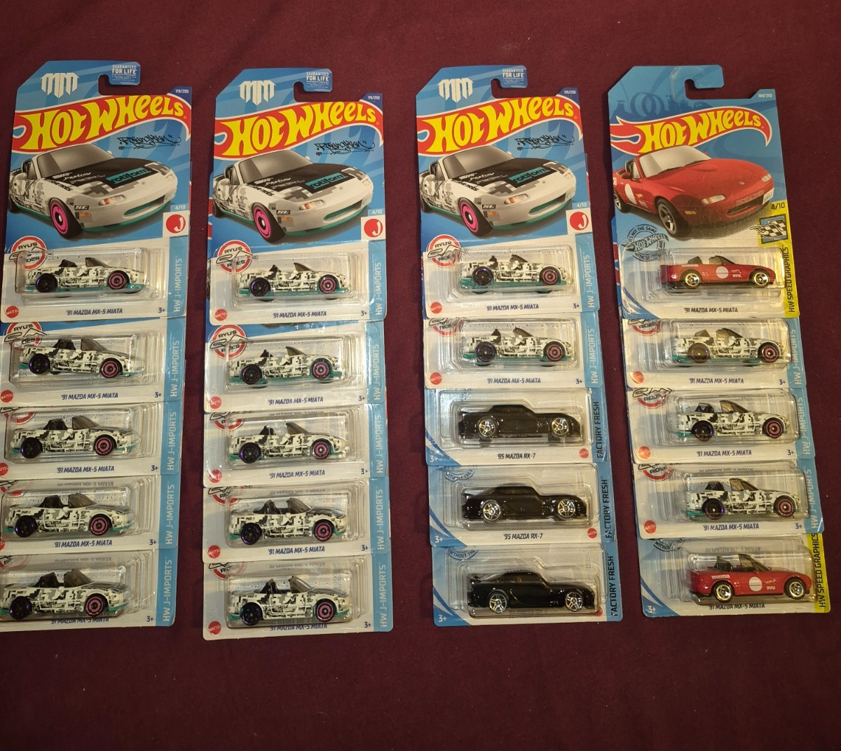 2021 Hot wheels Lot Of 20 HW J=Imports 91 Mazda MK-5 MAITA