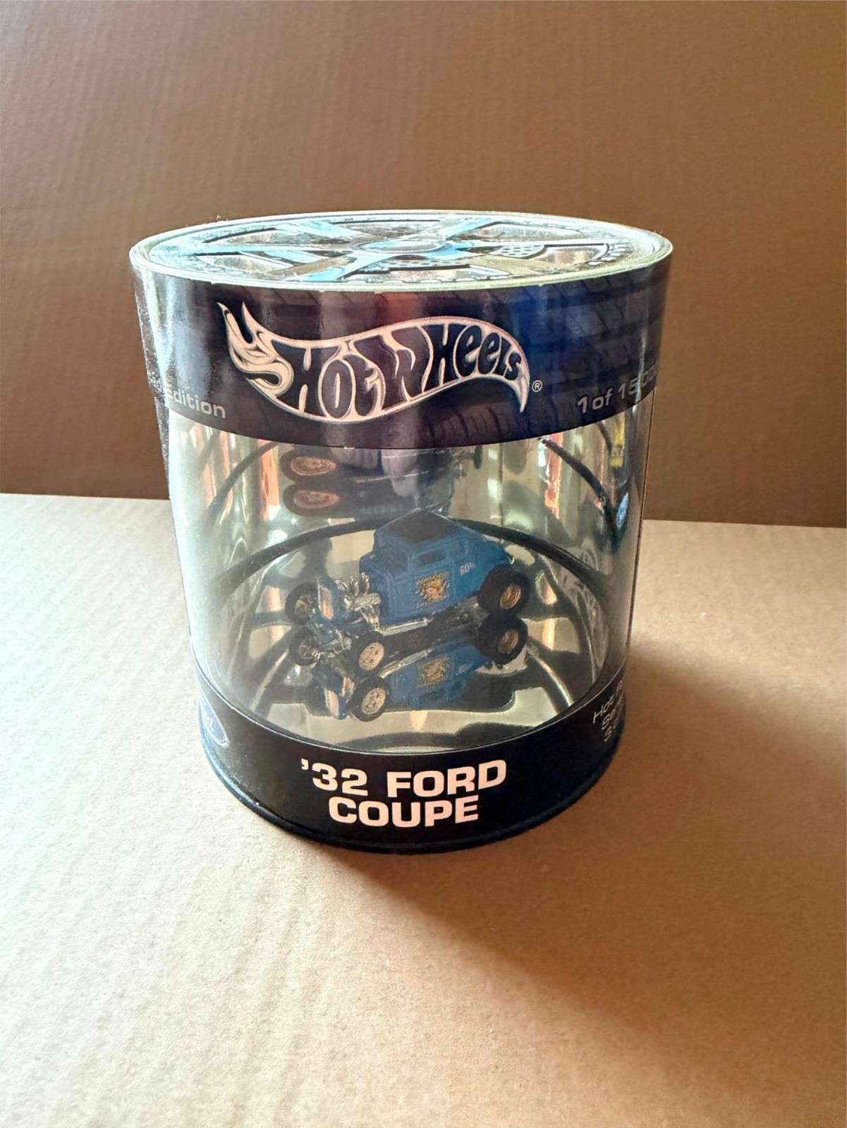 Hot Wheels 2004 Cool Collectible Oil Can Hot Rod Series Blue 32 Ford Coupe Z6