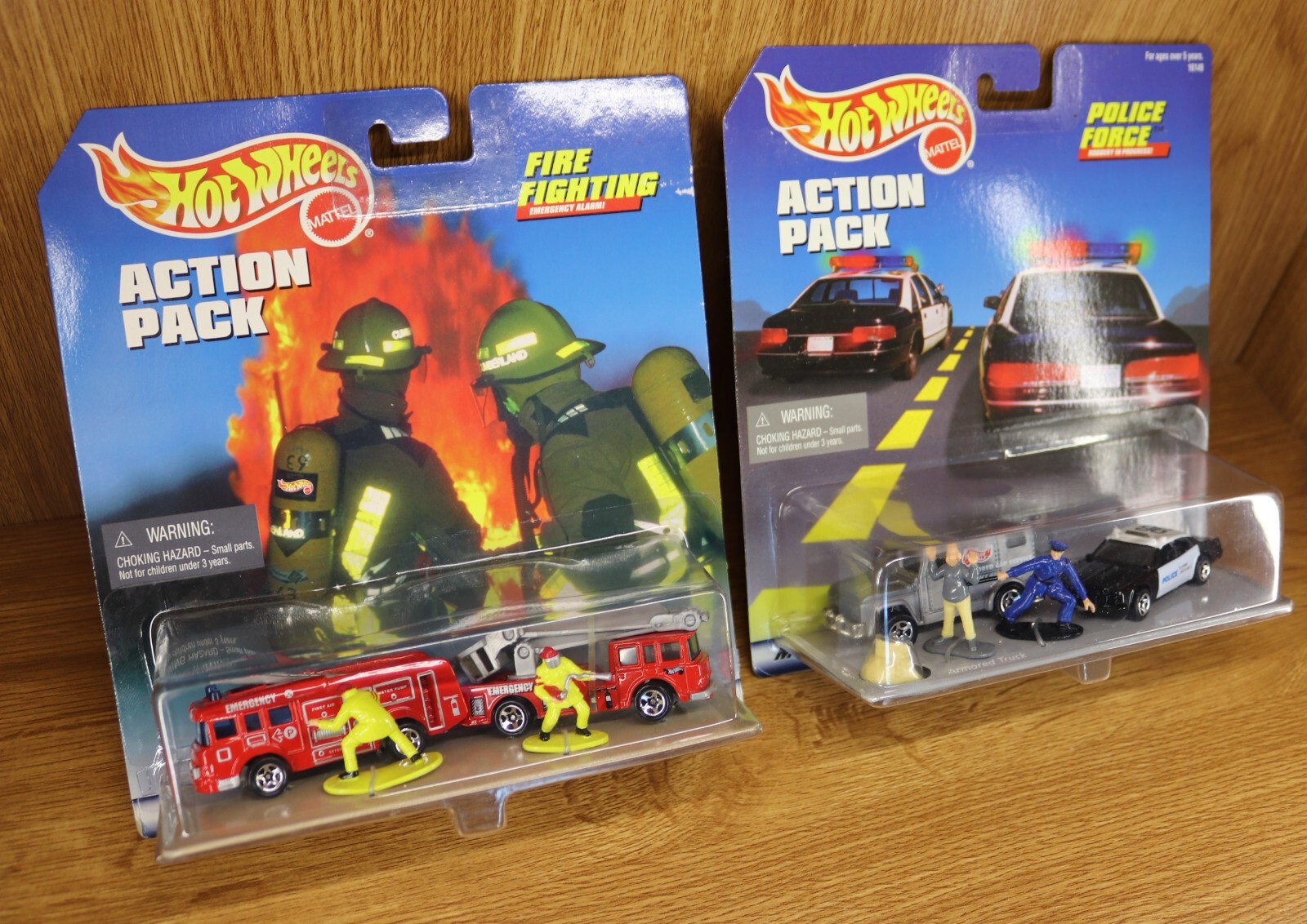 HOT WHEELS ACTION PACK POLICE FIRE RESCUE New in box