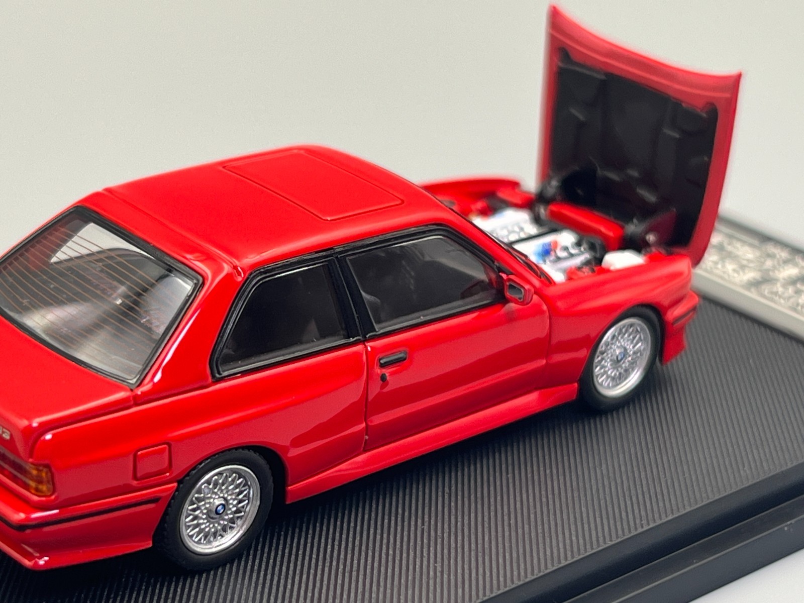 BMW E30 M3 Sport Evolution Red 1/64 scale Mortal Model with case