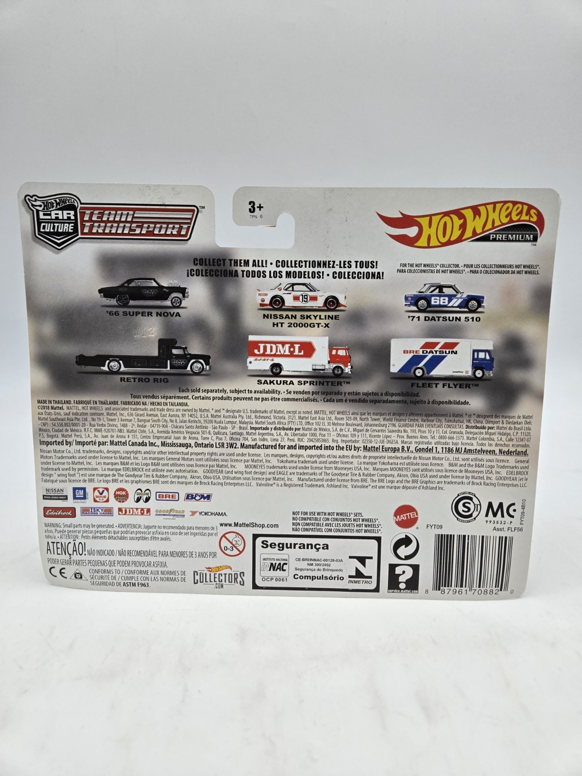 NIP Hot Wheels ’66 Super Nova Retro Rig Team Transport #7 FYT09 Card Damage