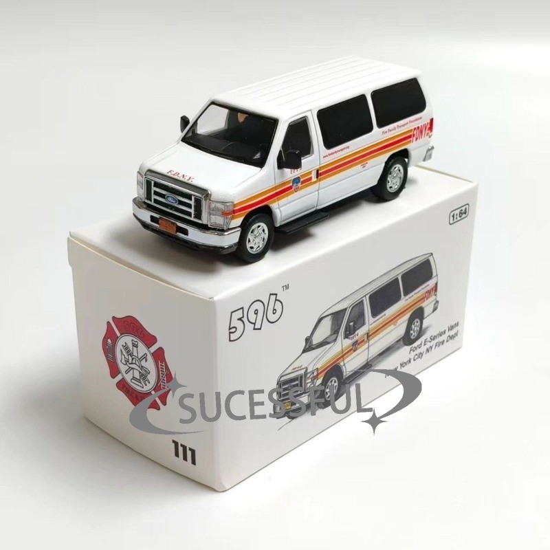 Greenlight 1:64 1978 Ford E-350 NYFD Ambulance Diecast Car Model