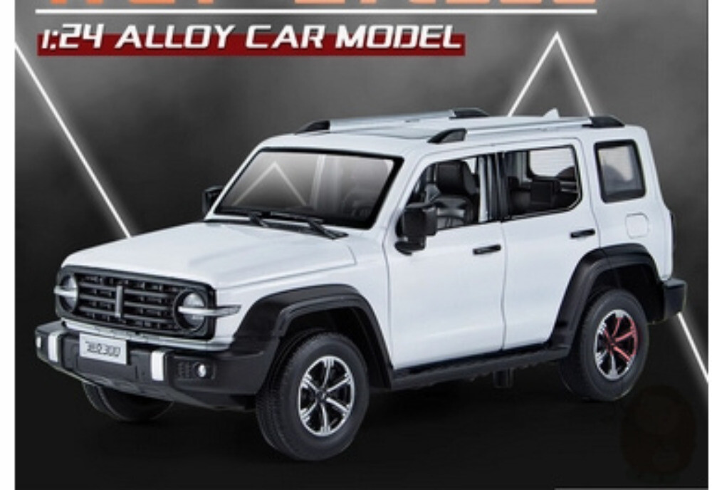1/24 Tank 300 SUV City version Alloy Model Car Diecast Hobby Display Kids Gifts