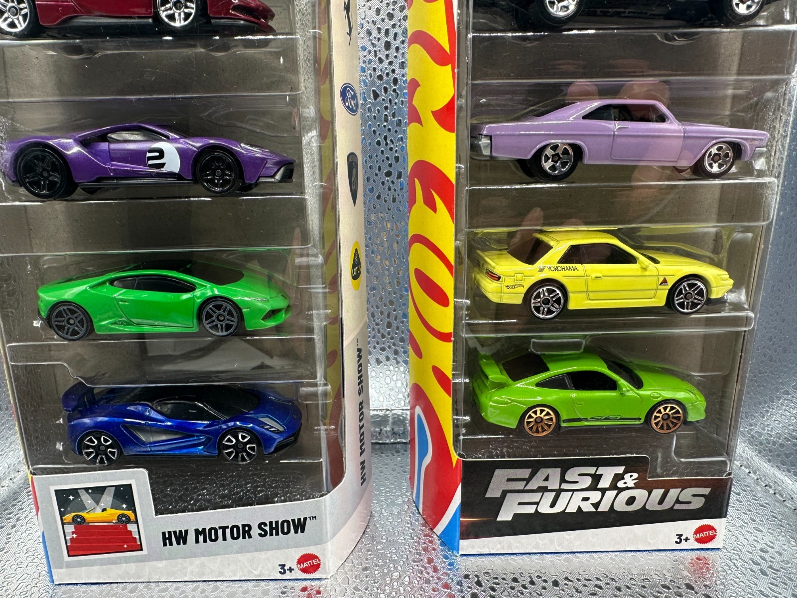 2025 Hot Wheels Fast And Furious 5 Pack & HW Motor Show Lot Of 2