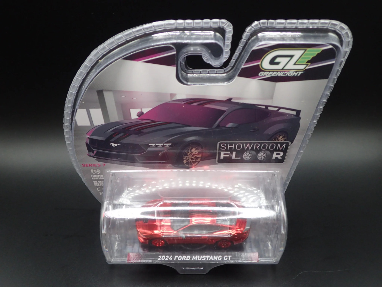 2025 GREENLIGHT TARGET RED CHASE MACHINE 2024 FORD MUSTANG GT SHOWROOM FLOOR 7