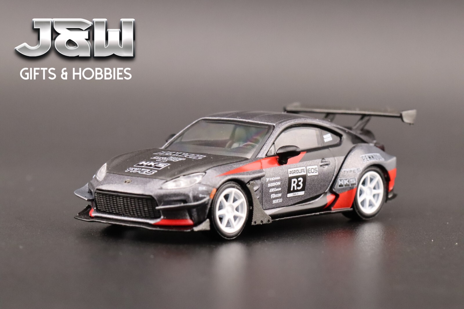 Mini GT Toyota GR86 Larry Chen’s HKS Turbocharged GR86 Grey #820 1/64