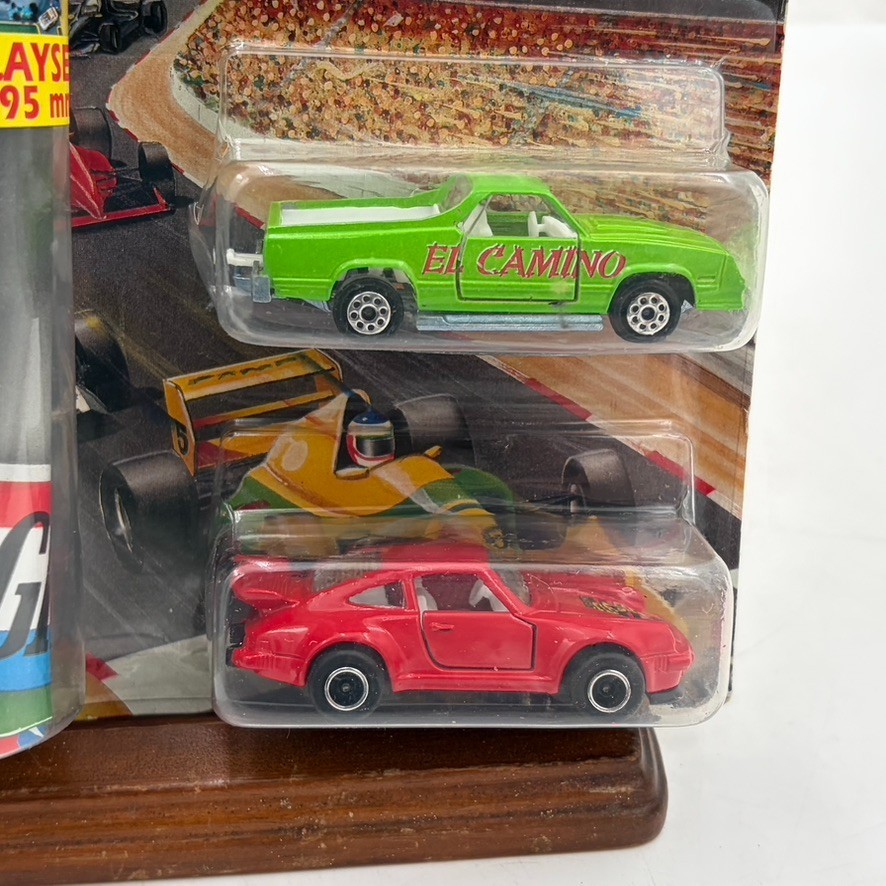 VTG New Two Pack Majorette Porsche El Camino Racing Playset 928-1 1980s Toys