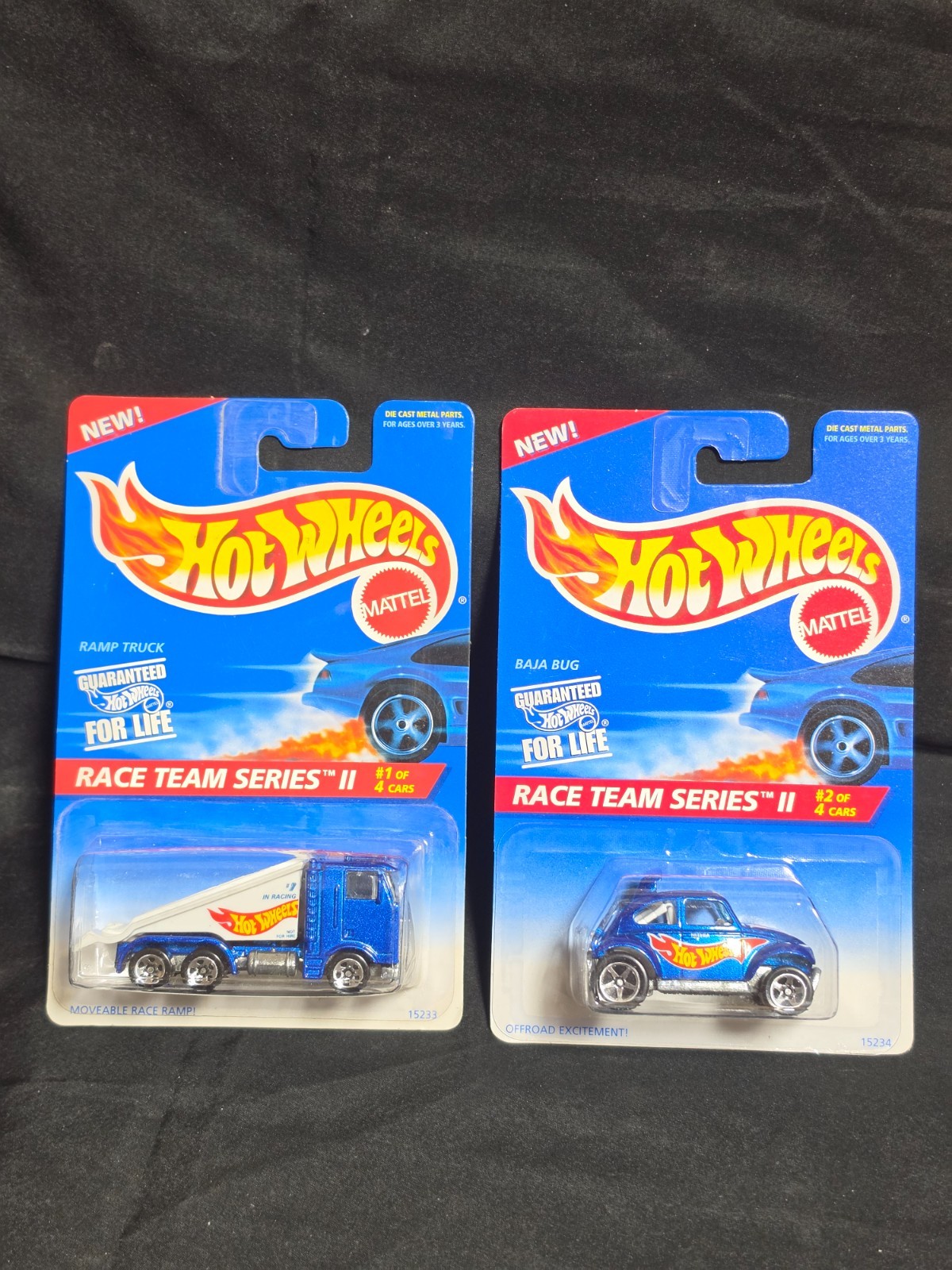 1995 Hot Wheels Race Team Series II 4 Cars #392#393#394#395