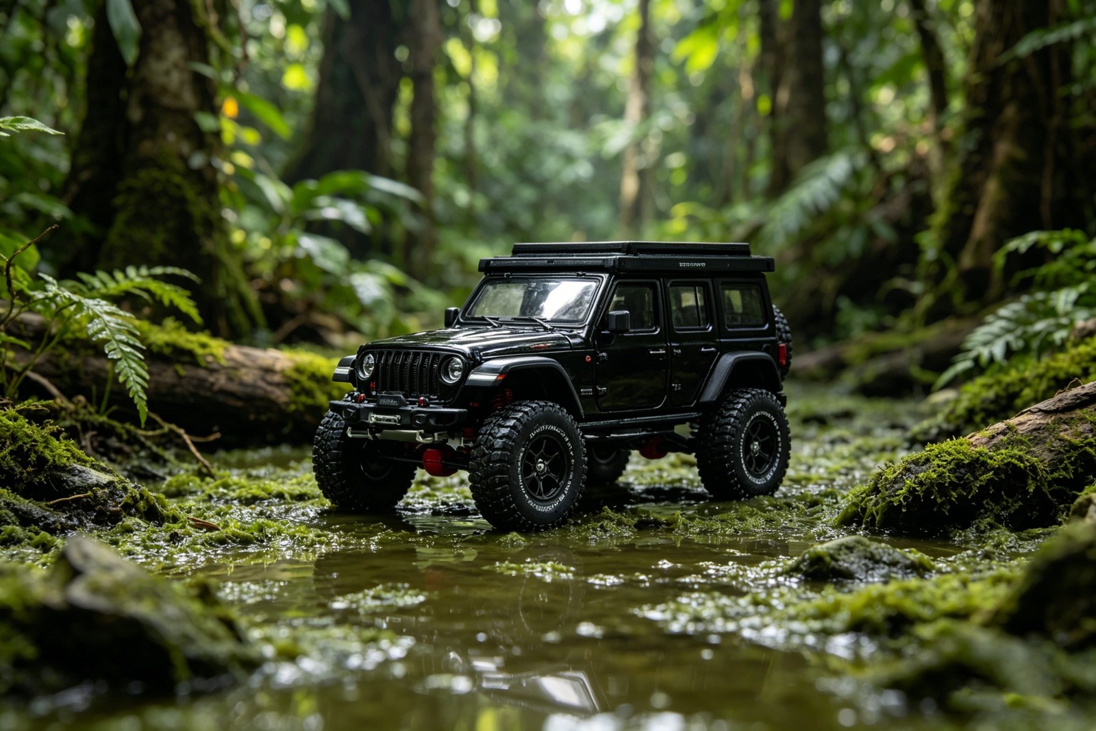 GCD Wrangler 4×4 Offroad Diorama Car Roof Tent Suspensions Toy Box IN STOCK 1/64