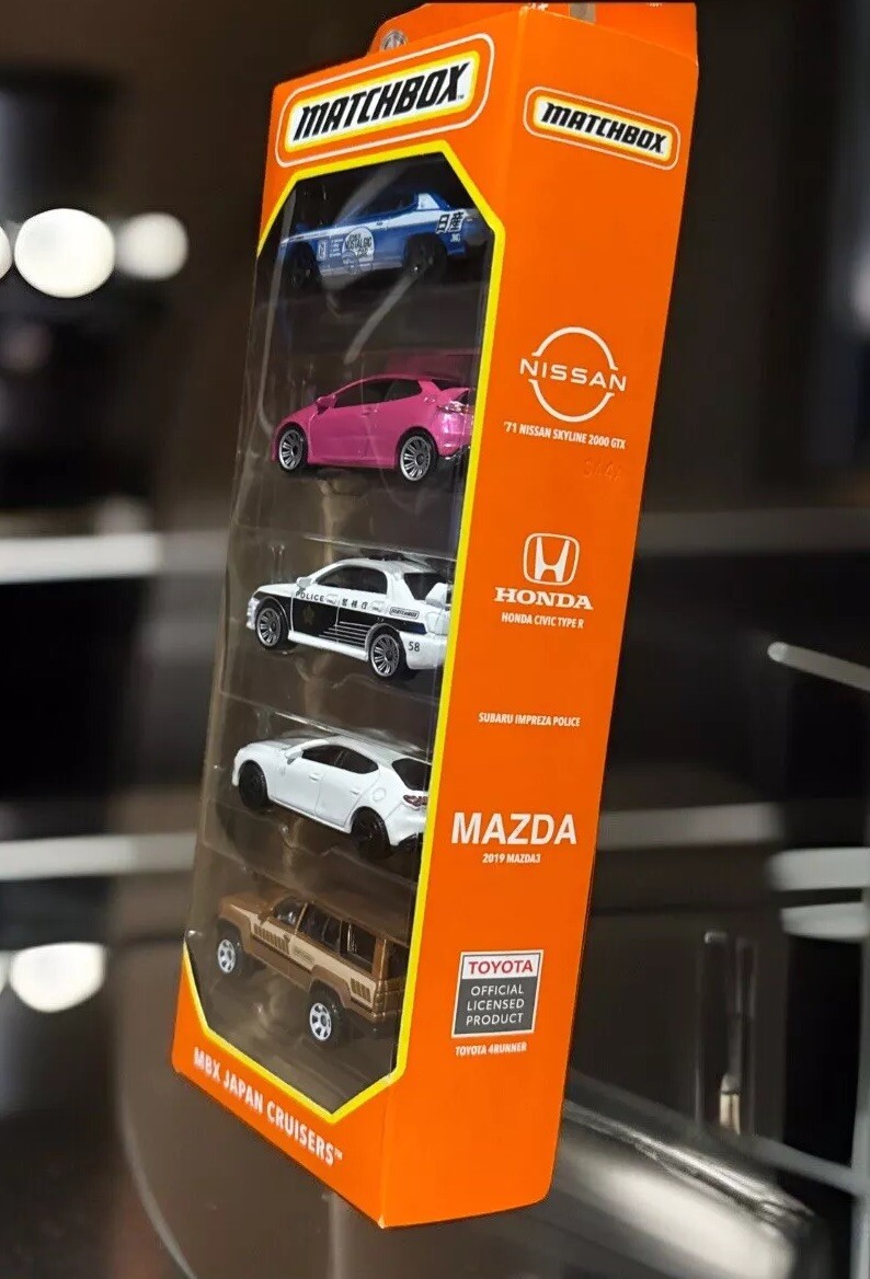 🥵Matchbox MBX Japan Cruisers SET 5-Civic-Impreza-4 Runner-SKYLINE👉🏽HOT PACK🔥