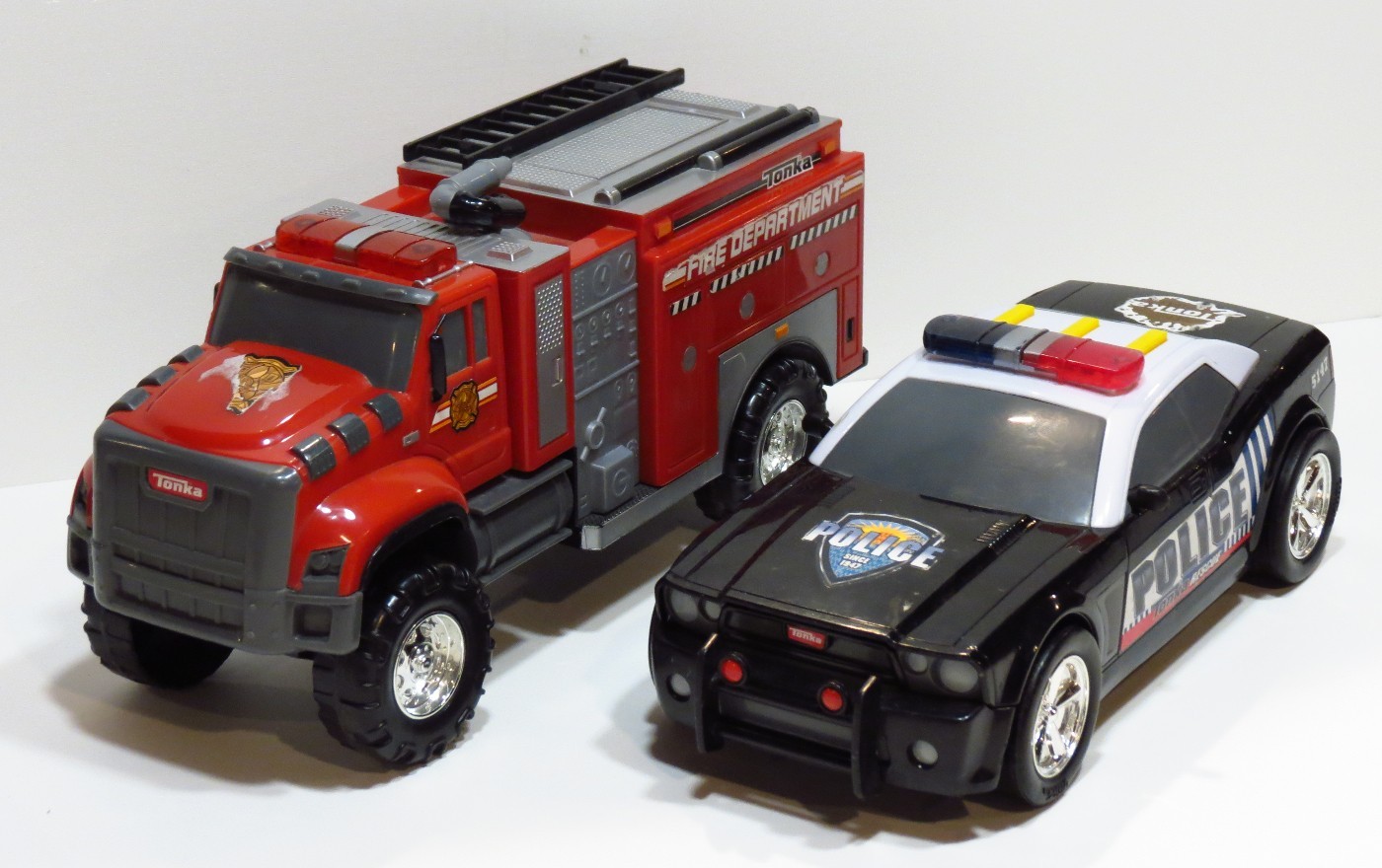 Tonka Police & Fire Rescue Vehicles 2013-2014 Hasbro Lights/Sound Non-Working