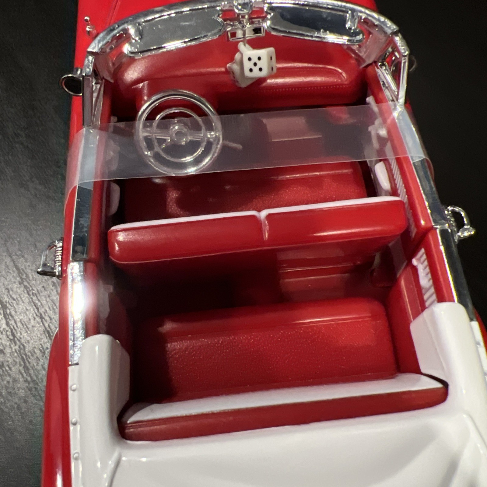 MINT 2001 Jada Street Low 1953 Chevy Bel Air Red 1/24 Lowrider Convertible Car