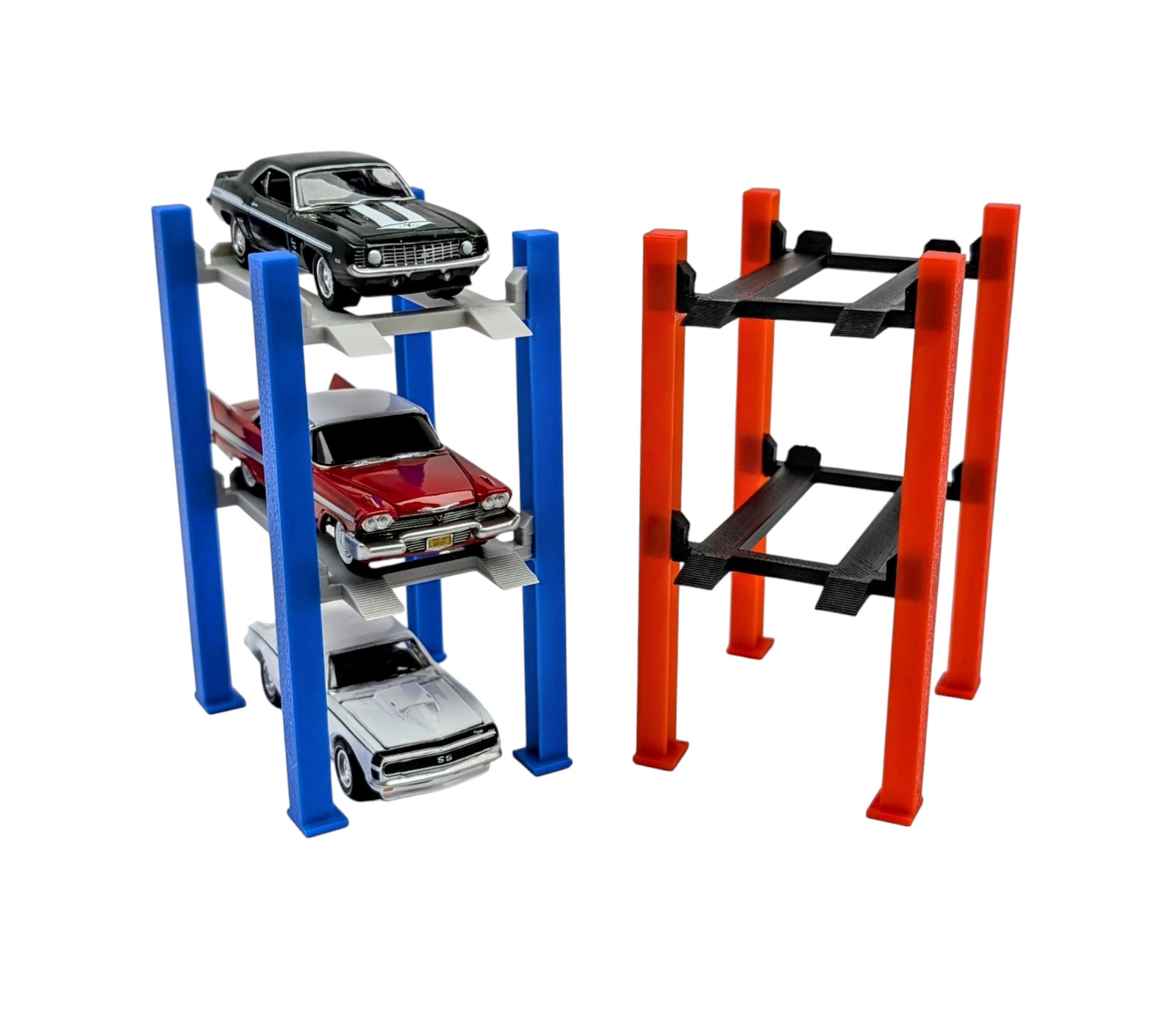 4-POST 2 & 3-LEVEL 3D PRINTED VEHICLE CAR LIFT 1:64 1:43 1:24 1:18 SCALE CARS