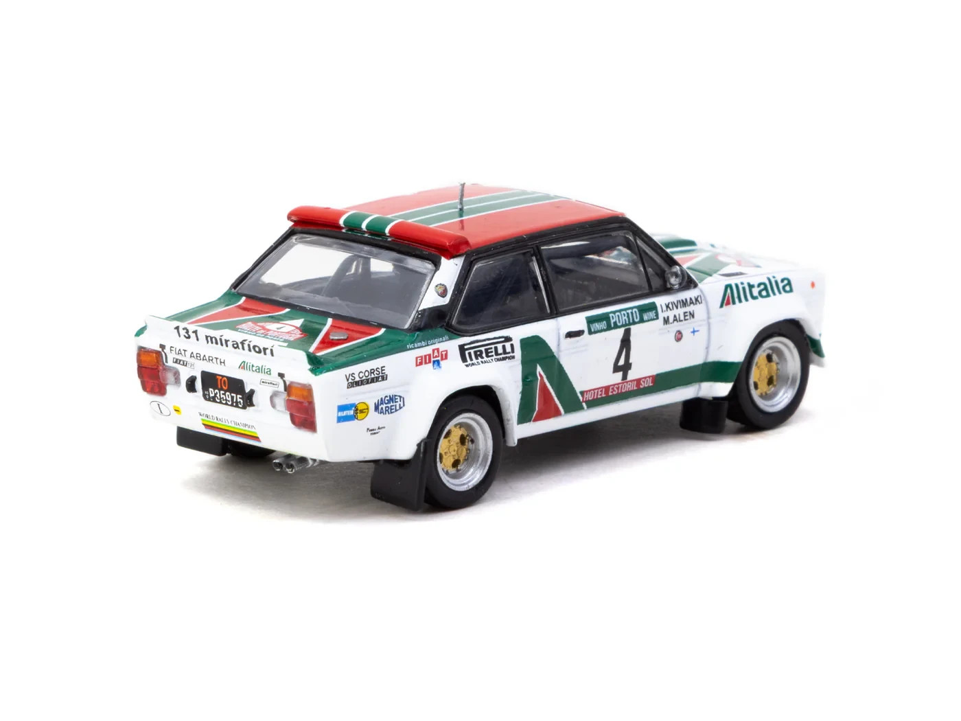 Tarmac Works 1:64 FIAT 131 ABARTH Rally Rallye de Portugal Vinho do Porto Winner