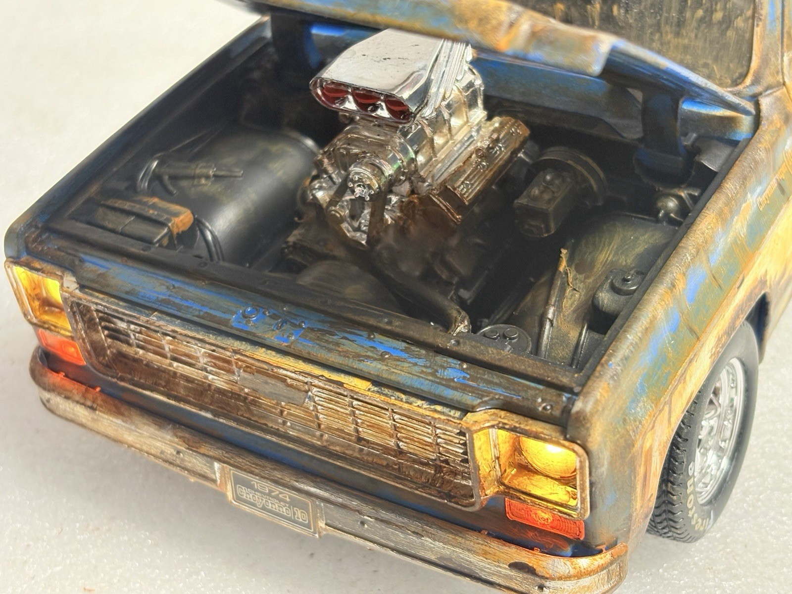 Weathered 1974 Chevrolet C-10 PRO Street Truck Cheyenne BARN FIND Abandoned Rust