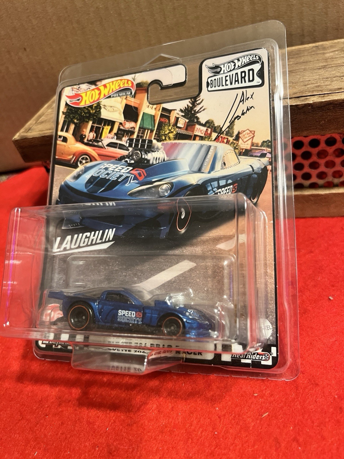 Hot Wheels Boulevard Laughlin Racing Corvette Z06 Drag Racer In Protector 🛞🛞🛞