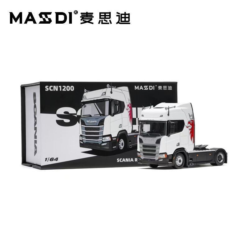 MASDI 1:64 Scania R500 Tractor Unit Semi Truck Head Full Diecast Metal