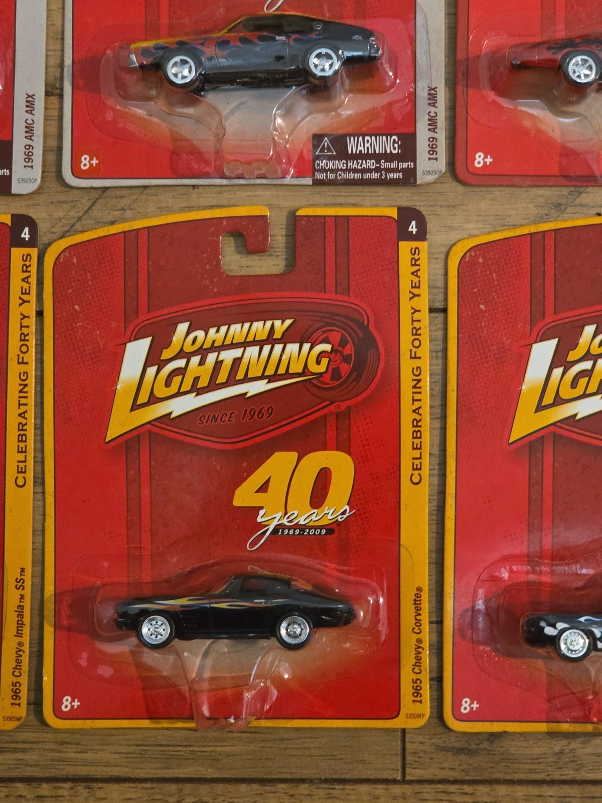 Johnny Lightning 40 Years Plymouth, Mustang, Chevy, AMC, Panel Delivery Lot Of 8
