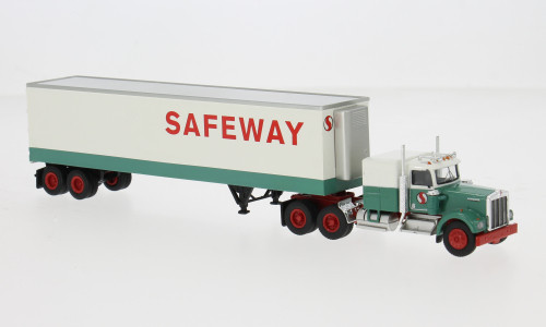 BREKINA 1977 KENWORTH W 900 TRACTOR TRAILER SAFEWAY HO 1/87
