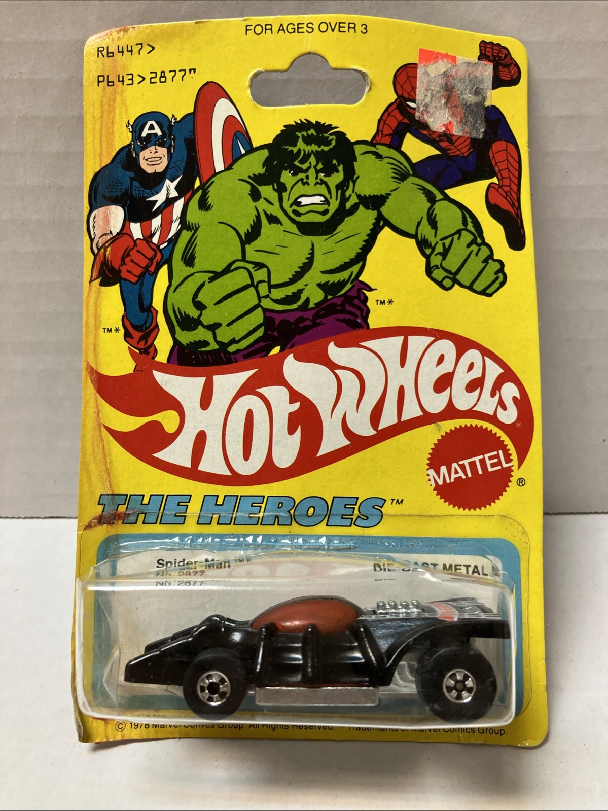 1978 Hot Wheels Marvel THE HEROES Spider-Man no. 2877