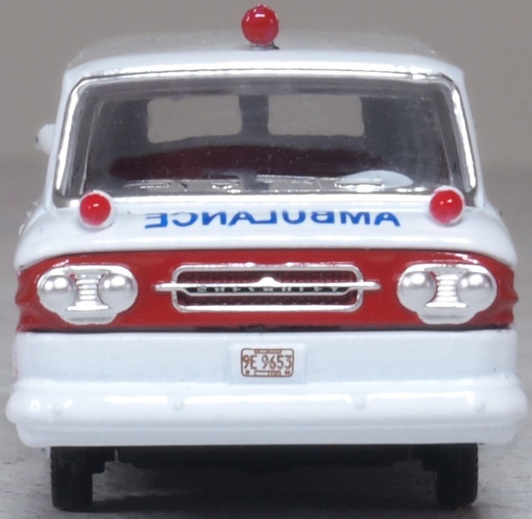 OXFORD DIECAST 1961 CHEVROLET Greenbrier Ambulance HO 87CG61002 NEW RELEASE