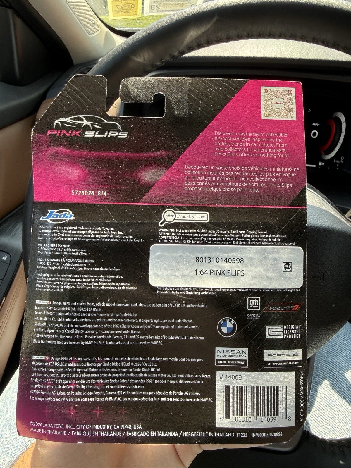 Jada Toys Pink Slips 2025 BMW M3 – 1:64 Diecast Car