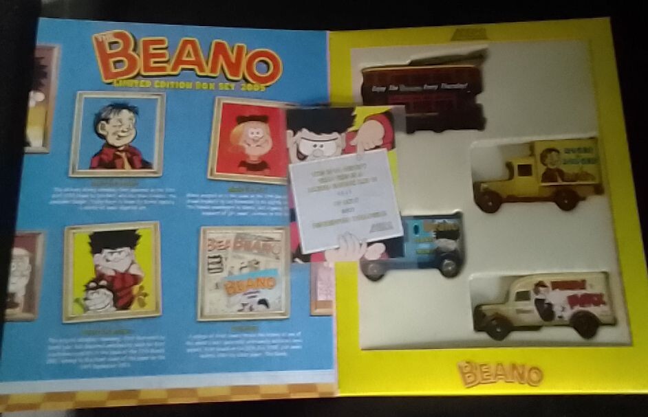 THE BEANO LIMITED EDITION BOX SET 2005 – LLEDO DIECAST MODELS COLLECTION