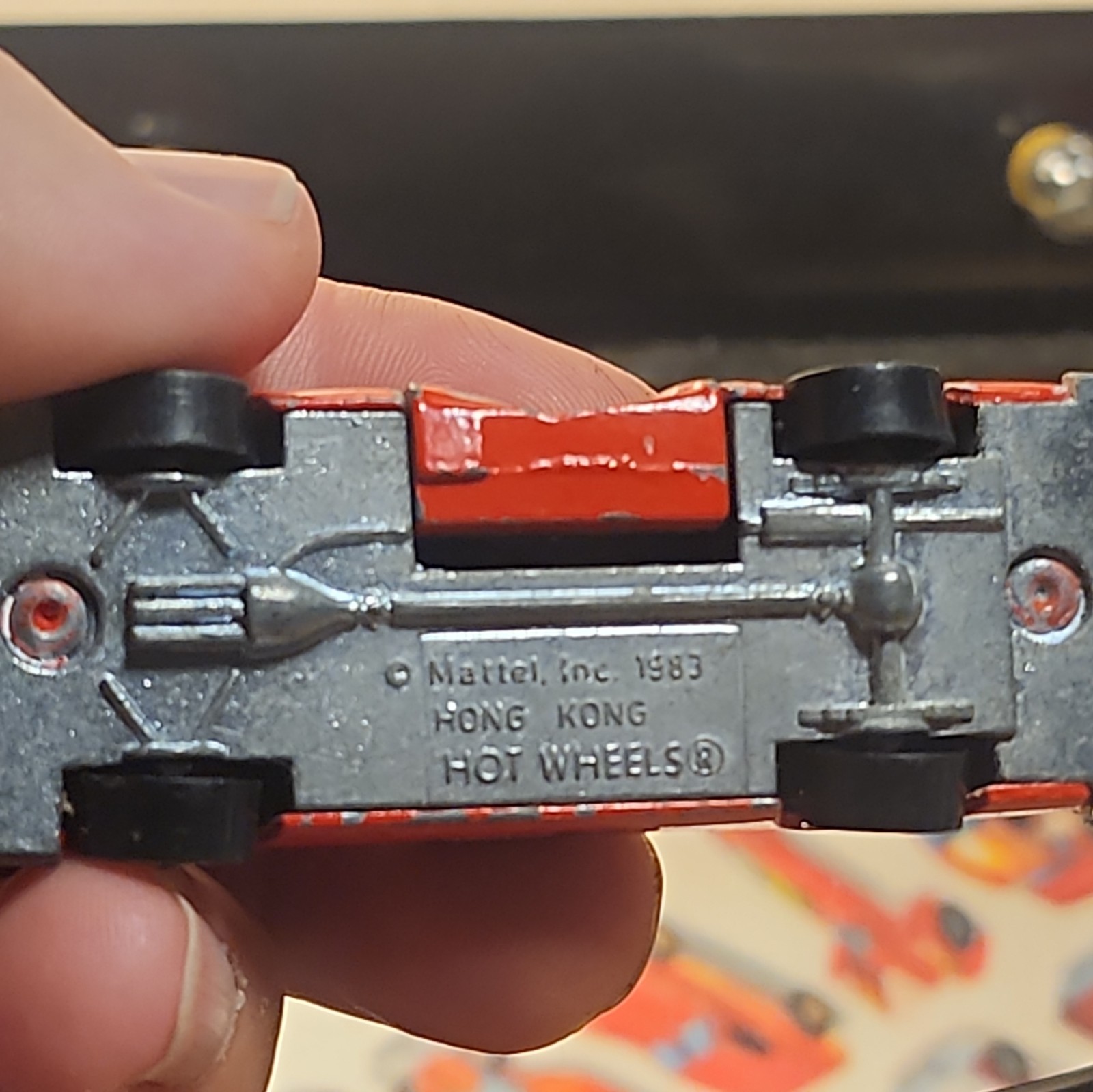 Hot Wheels Mattel 1983 Crack Ups Fire Smasher Chief Fire Dept Car Red Hong Kong