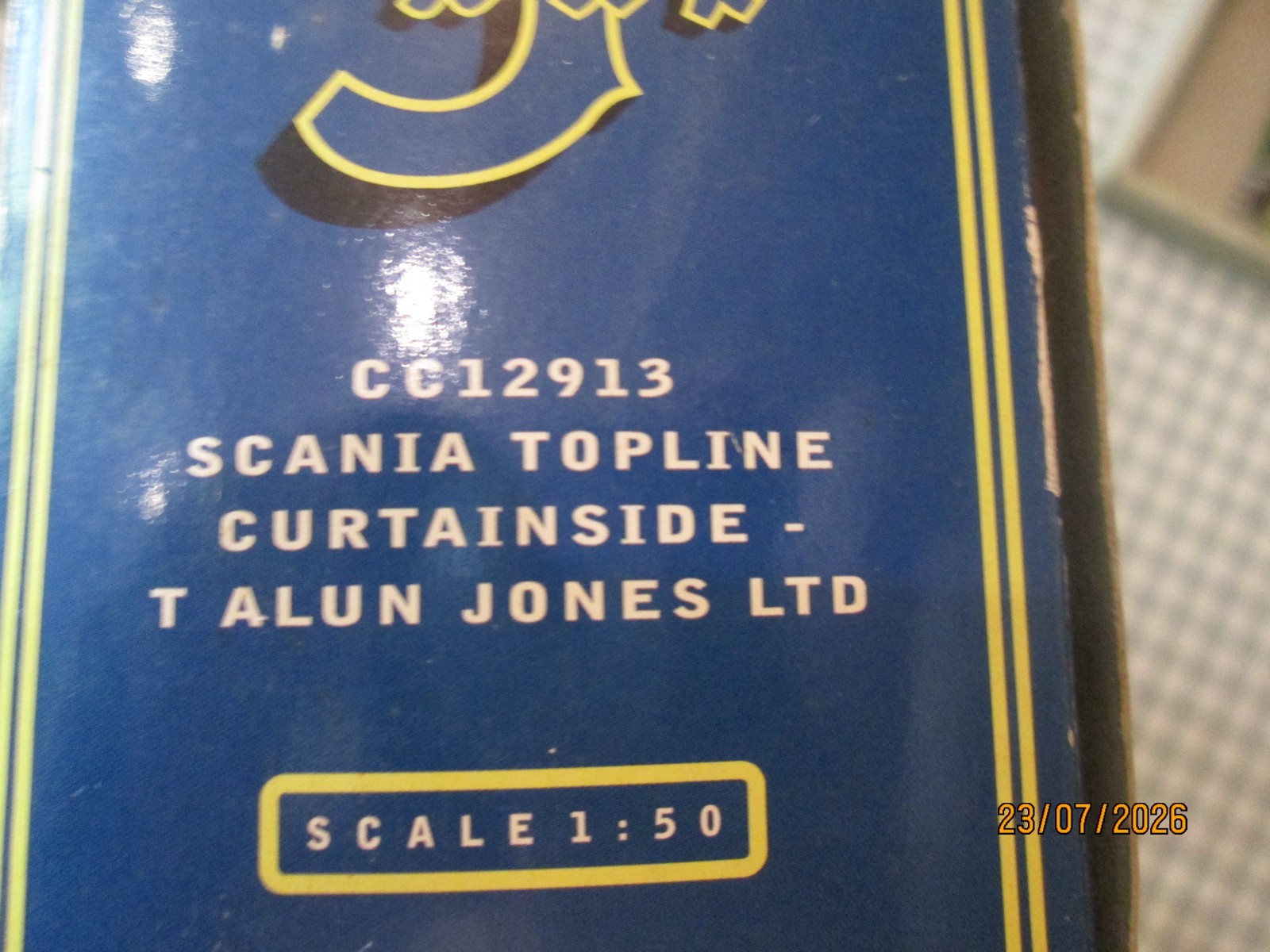 Corgi CC12913 1:50- Scania Topline Curtainside -T Alun Jones Ltd – Boxed
