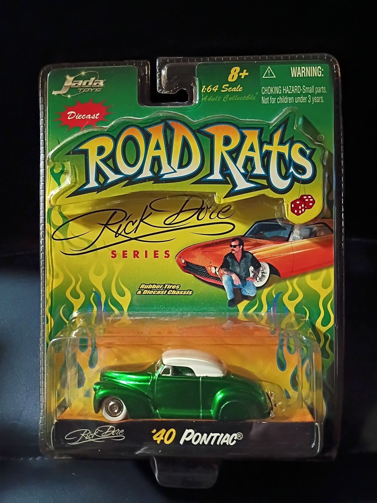 NIB SEALED Diecast Jada Toys 1:24 GREEN ’40 PONTIAC Coupe RICK DORE ROAD RATS