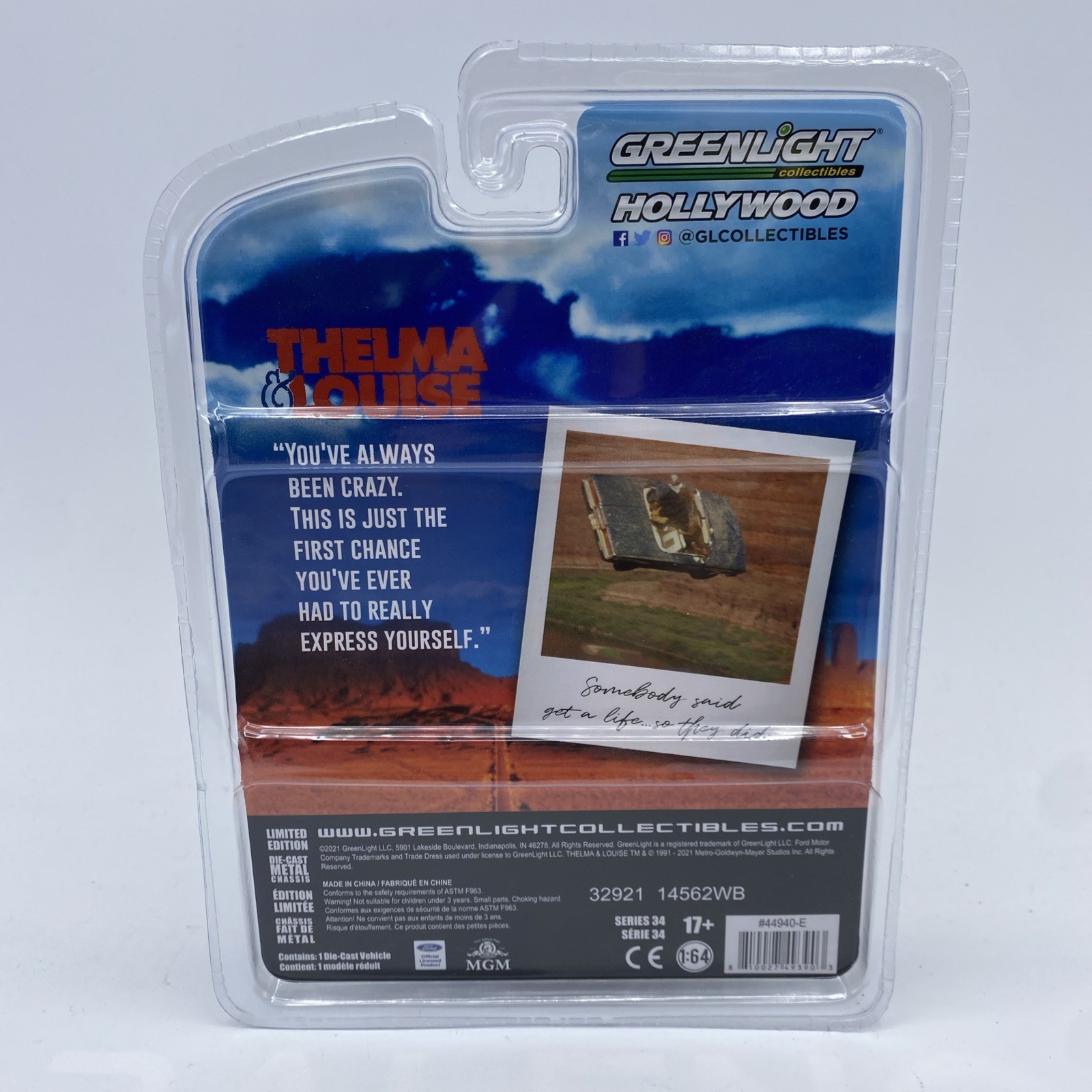 Greenlight Hollywood Thelma & Louise 1966 Ford Thunderbird Series 34