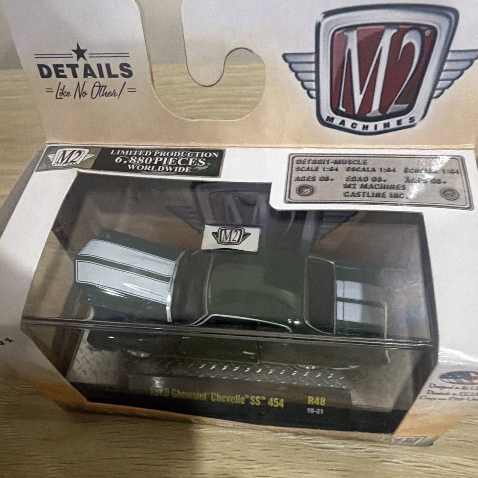M2 Machines Detroit Muscle 1970 Chevrolet Chevelle SS 454 (normal wear and tear)