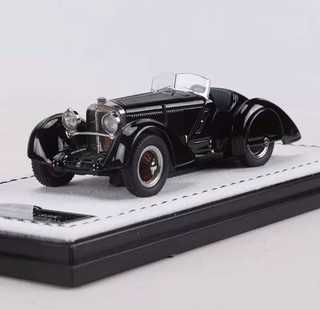 GFCC 1:64 HEC Black 1930 SSK Classic Vintage Model Diecast Metal Car