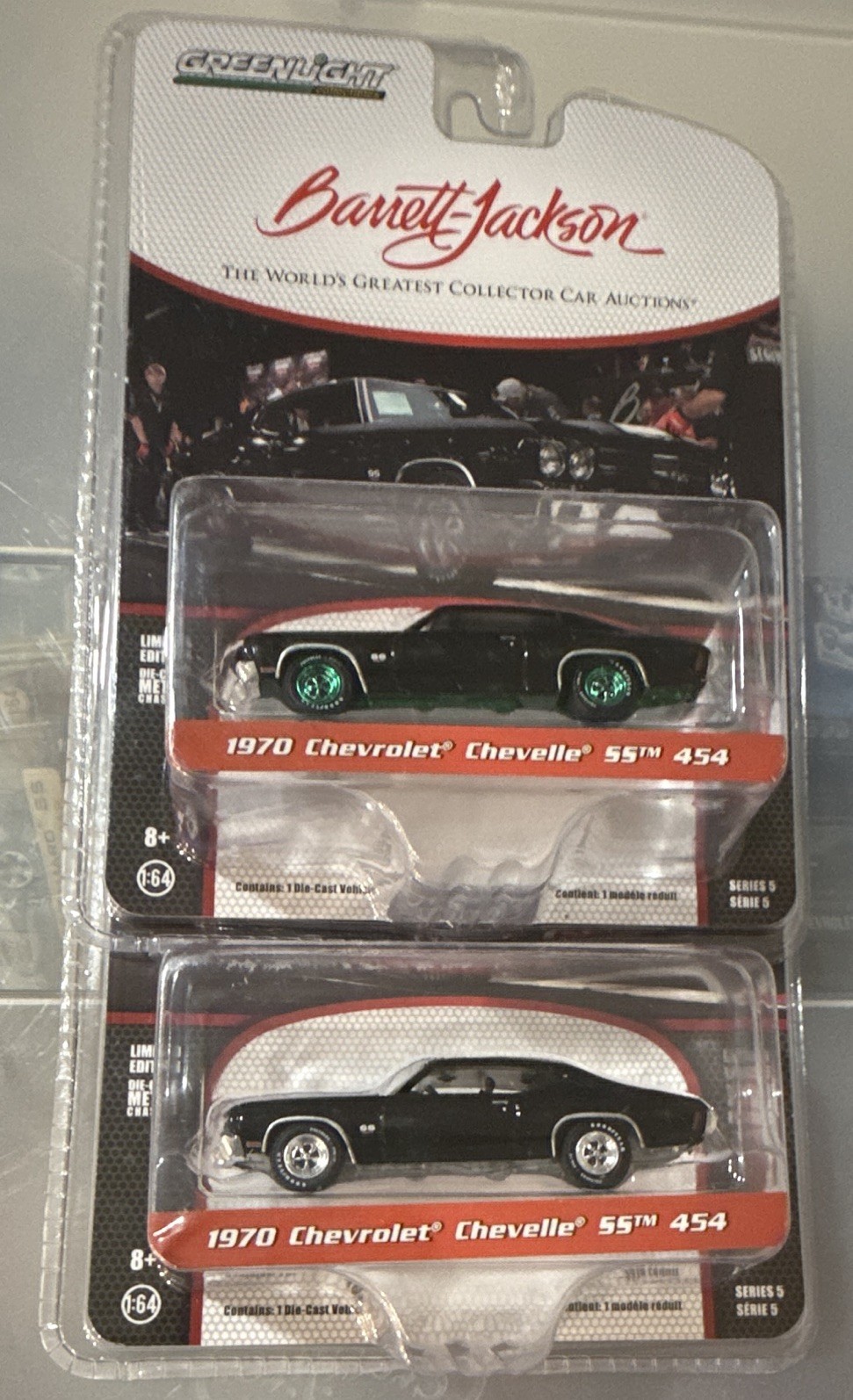 Greenlight Barrett-Jackson 1970 Chevrolet Chevelle SS 454 Black 1:64 Diecast