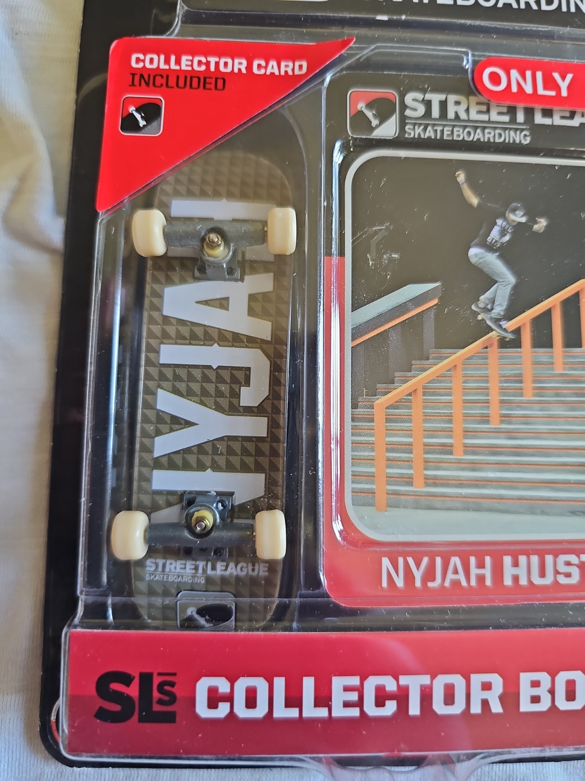 Street League Skateboarding NYJAH HUSTON Tan Square Black Letters GREAT PACKAGE