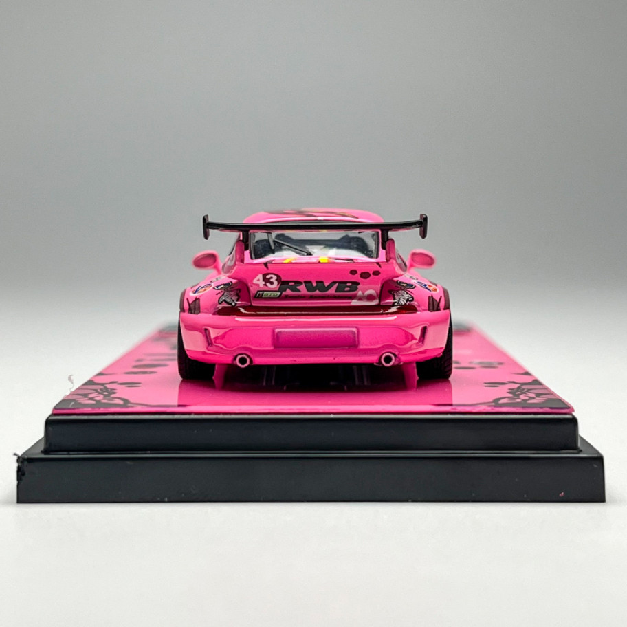 Flame 1:64 Scale Porsche RWB Modification 993 964 Alloy Diecast Model Car Gifts
