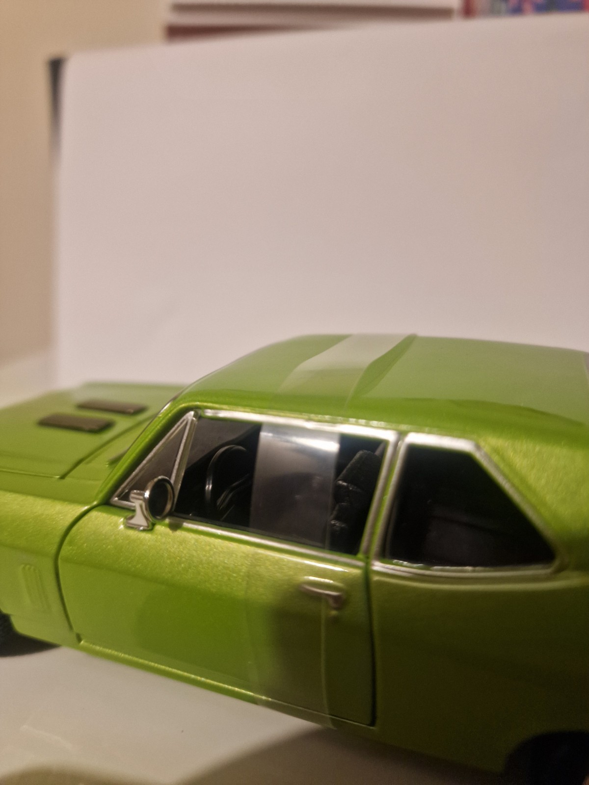 1:24 1970 Chevrolet Nova SS Green Alloy Diecast Car Model KidsAdults Collectible