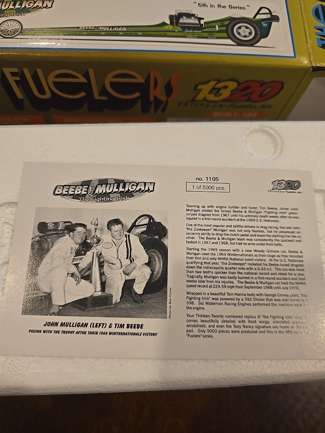 The Fuelers 1320 Diecast Series “Beebe &Mulligan” #1105 ” The Fighting Irish”
