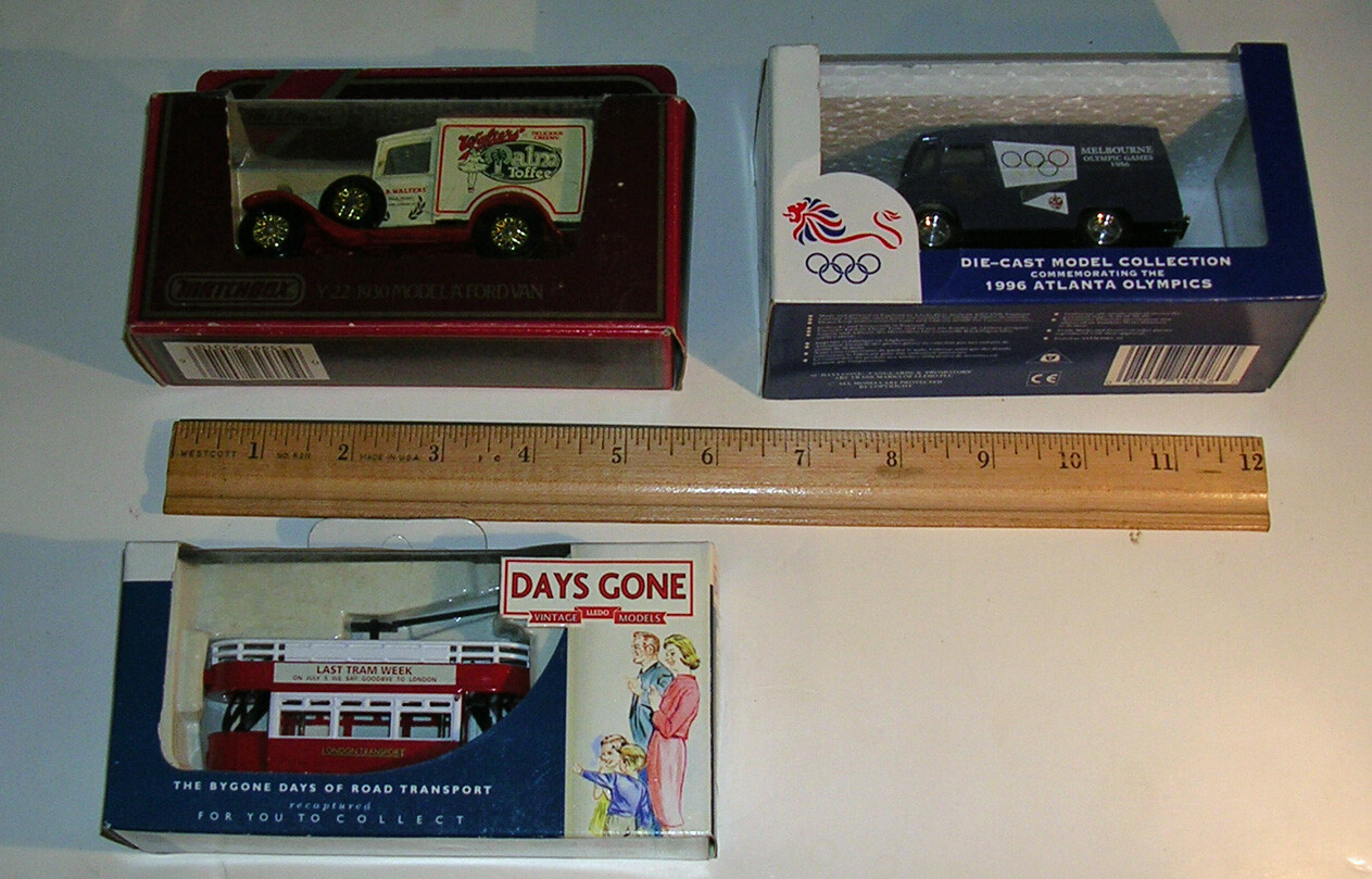 Lot of 5 British Die Cast Vehicles Matchbox Lledo Corgi England