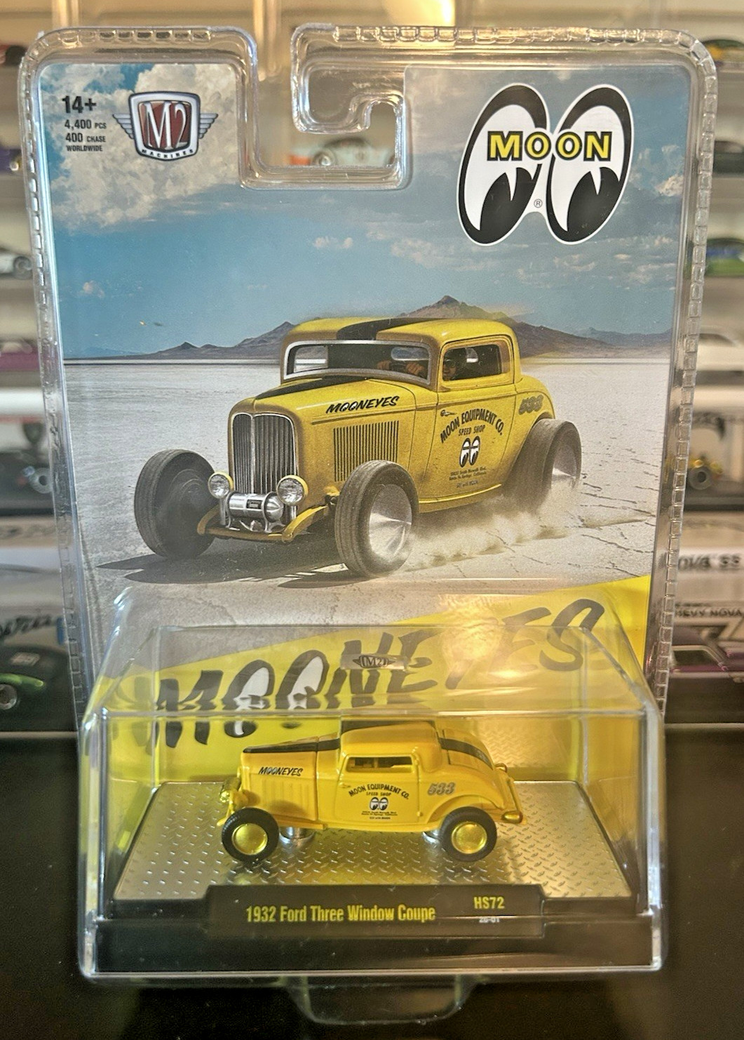 M2 Machines Mooneyes 1932 Ford Three Window Coupe Chase HS72 (1 of 400)