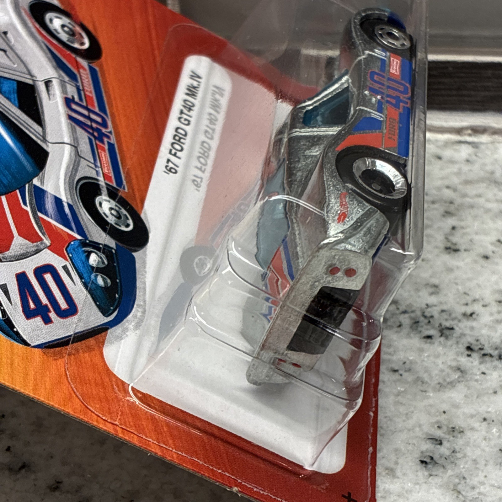 🔥🛞HOT WHEELS *WHEEL ERROR* The Hot Ones ’67 FORD GT40 Mk.IV Silver 6/8 Mk IV
