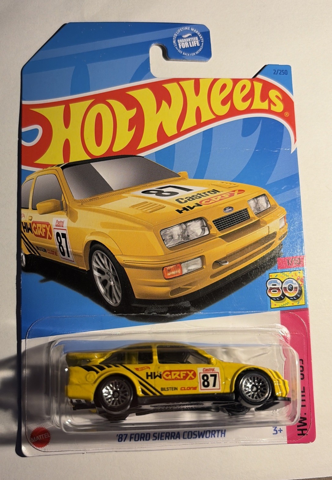 HOT WHEELS *KROGER EXCLUSIVE* *’87 FORD SIERRA COSWORTH* *VERY RARE* SEALED