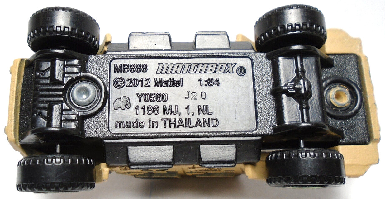 2012 MATCHBOX Y0560 M TEAM 051951 TAN 1:64 DIECAST 2 7/8″ MILITARY TRUCK VEHICLE